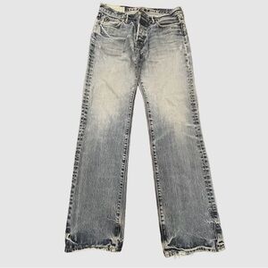Abercrombie & Fitch classic straight button fly medium wash men’s jeans 34 x 34.